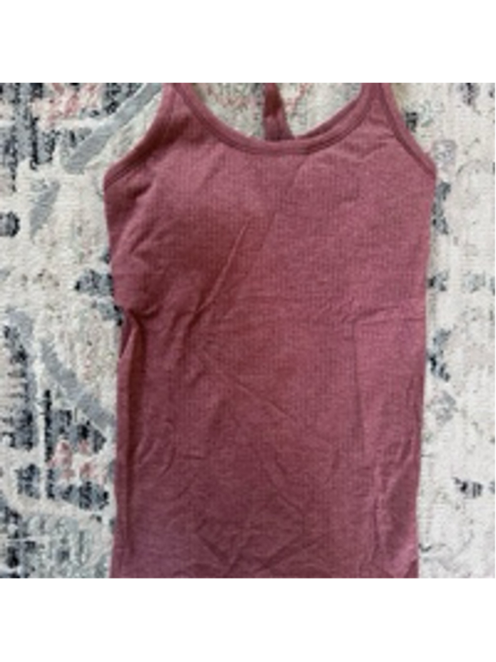 Women's Lululemon Maroon Ribbed Tank Top Size 4
